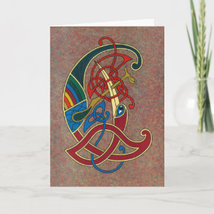 Celtic Art Design Greetings Card Karte