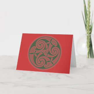 Celtic Art Spiral Design Karte