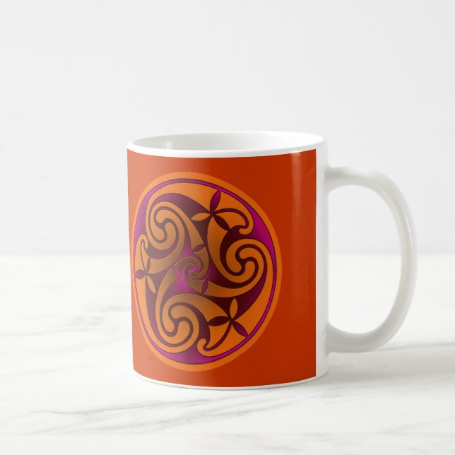 Celtic Art Spiraldesign Coffee Tasse (Rechts)