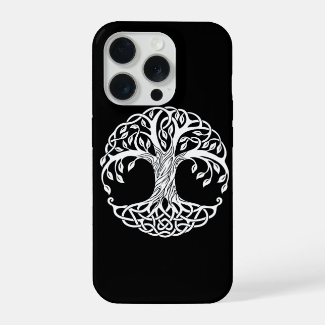 Celtic-Baum-Handyhülle iPhone Hülle (Rückseite)
