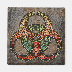 Celtic Biogefährdung Square Magnet