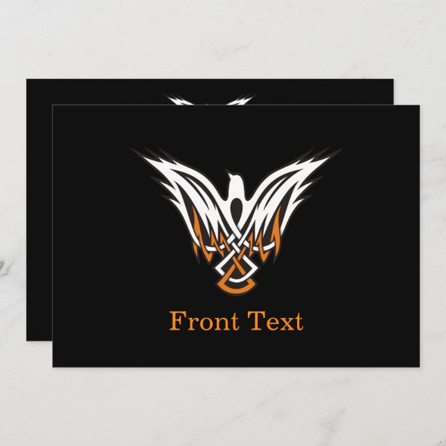 Celtic Bird Einladung (Vorne/Hinten)