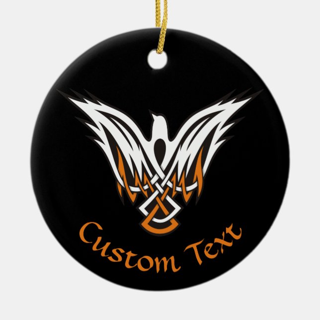 Celtic Bird Keramik Keramik Ornament (Vorne)