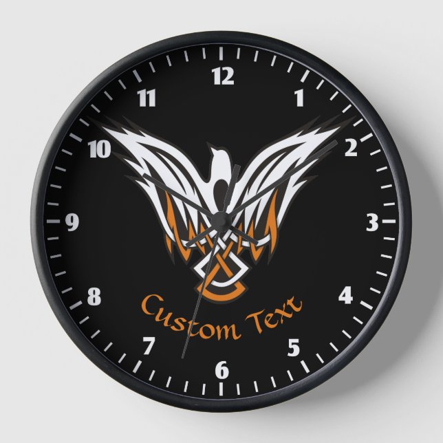 Celtic Bird Large Clock Uhr (Vorderseite)