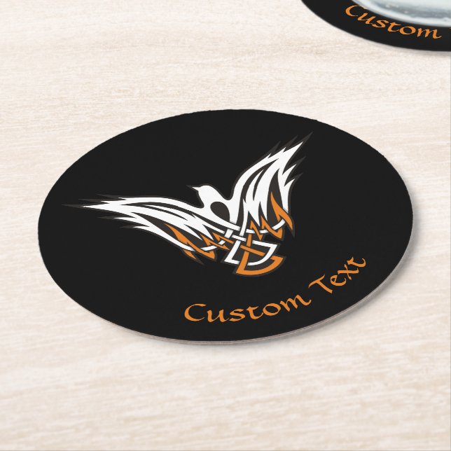 Celtic Bird Round Paper Untersetzer (Angewinkelt)