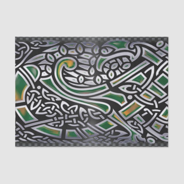 Celtic Birds 3D Foil Seidenpapier