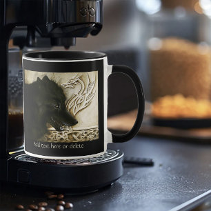 Celtic Black Wolf Tasse
