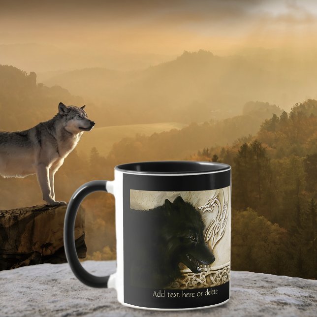 Celtic Black Wolf Tasse (Von Creator hochgeladen)