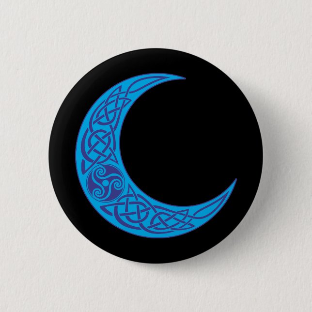 Celtic Blue Moon Button (Vorderseite)
