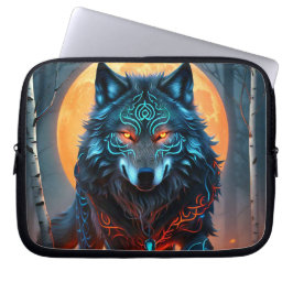 Celtic Blue Wolf Laptopschutzhülle