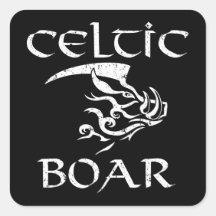 Celtic Boar Tribal Irish Illustration