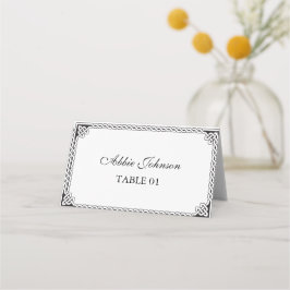 Celtic Border Frame Wedding Place Card Platzkarte