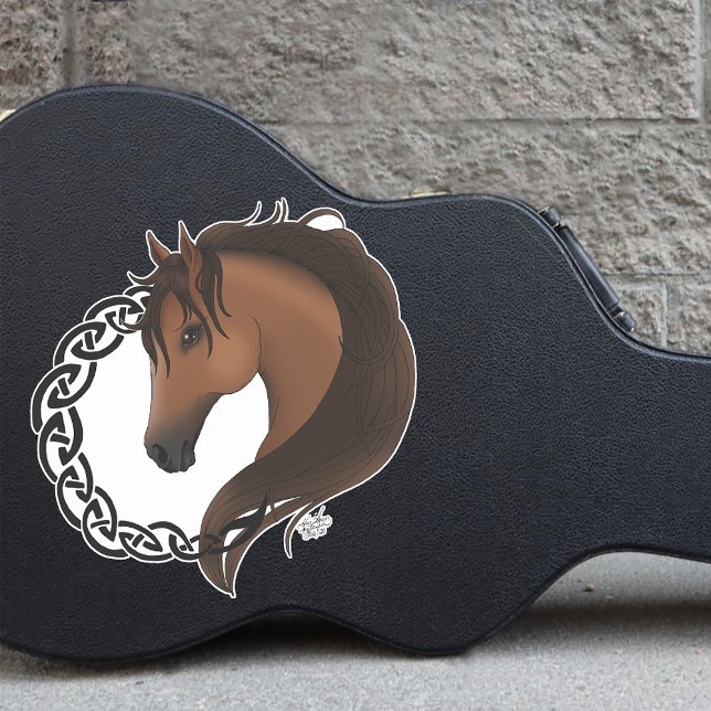 Celtic Brown Horellow Aufkleber (Von Creator hochgeladen)