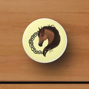 Celtic Brown Horellow Keramikknauf