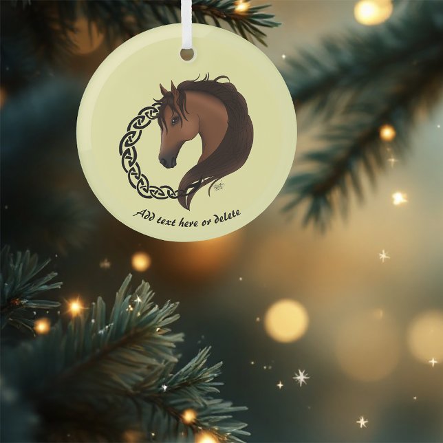 Celtic Brown Horellow Ornament Aus Glas (Von Creator hochgeladen)
