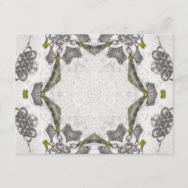 Celtic Chainlink Kaleidoskop-Mandala Postkarte (Vorderseite)