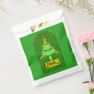 Celtic Christmas Tree Favor Bags Geschenktütchen