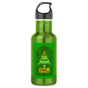Celtic Christmas Tree - Green Edelstahlflasche