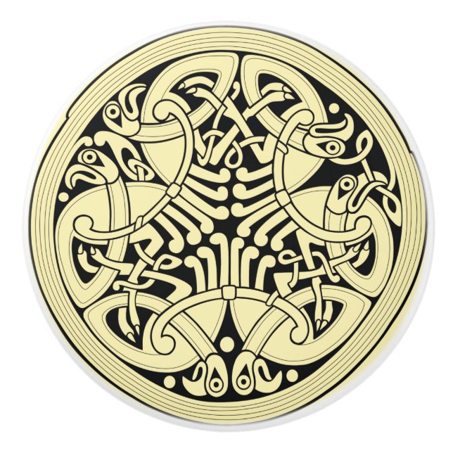 Celtic Circle~ IRGENDEIN Keramikknauf (Vorderseite)