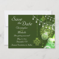 Celtic Clovers Irish Save the Date Wedding