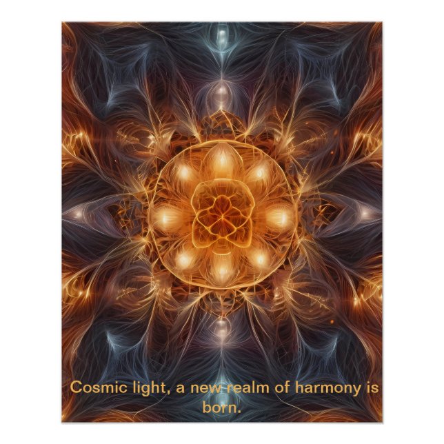 Celtic Cosmic Energy Cross Poster (Vorderseite)