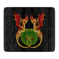 Celtic Crescent Moon and Dragons