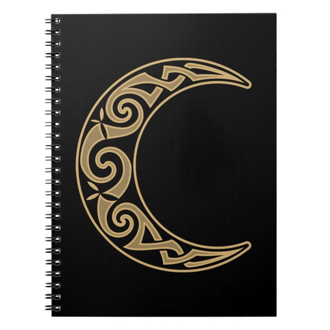 Celtic Crescent Moon Notizblock (Vorderseite)