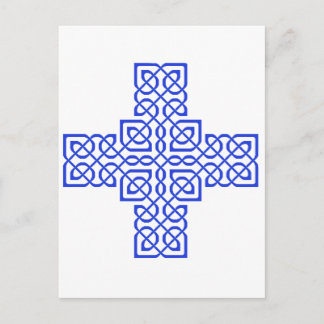 Celtic Cross 6 Blue Postkarte