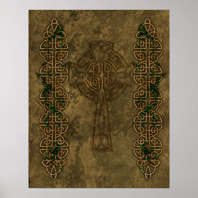Celtic Cross and Cross Knots Poster (Vorne)