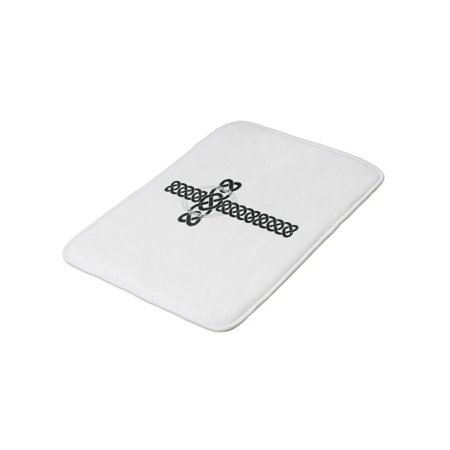 Celtic Cross Bath Mat Badematte (Schrägansicht)