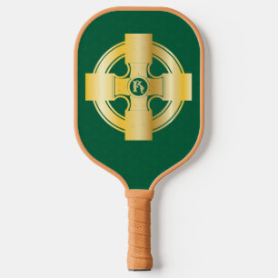 Celtic Cross Celtic Knot Letter K Monogram Pickleball Schläger