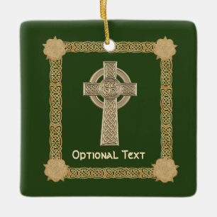 Celtic Cross Custom Keramikornament