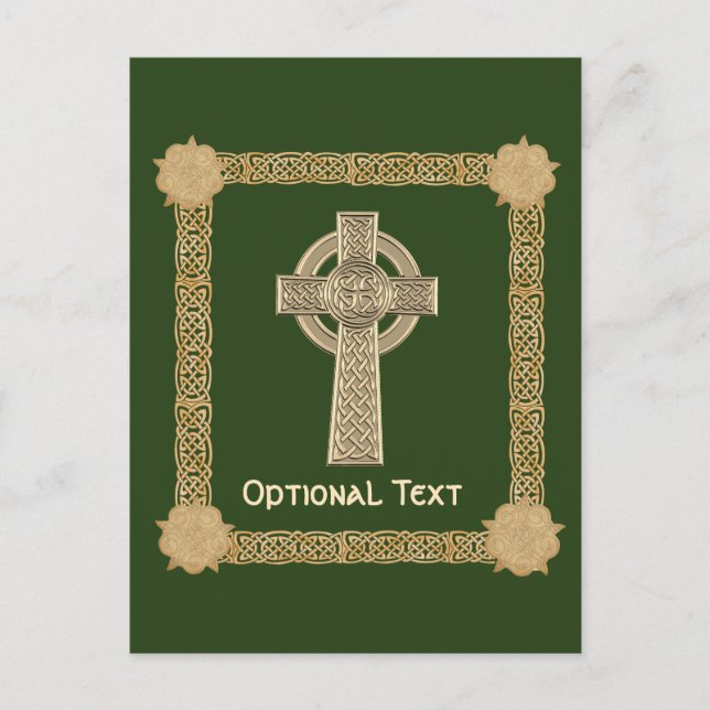 Celtic Cross Custom Postkarte (Vorderseite)