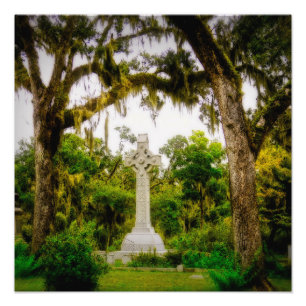 Celtic Cross Deep South Image Fotodruck