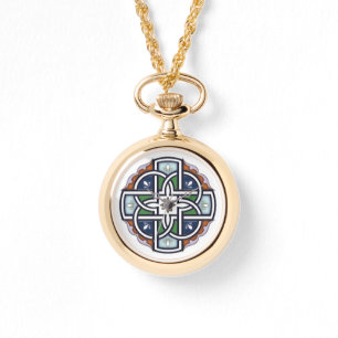 Celtic Cross Deko Armbanduhr