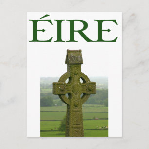 Celtic Cross Eire Irish Shirts und Geschenke Postkarte