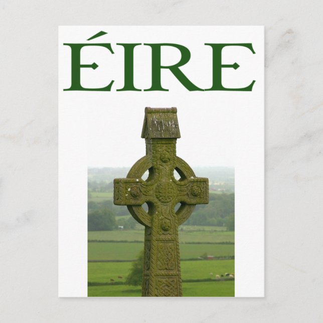 Celtic Cross Eire Irish Shirts und Geschenke Postkarte (Vorderseite)
