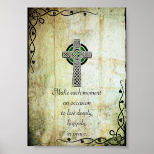 Celtic Cross - Erstellen Sie jeden Moment Kostenvo Poster