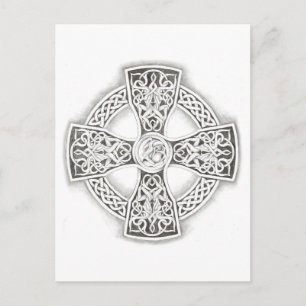 Celtic Cross Fantasy Postcard Postkarte