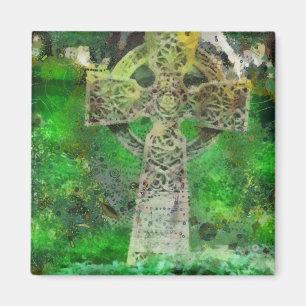 Celtic Cross Gravestone Magnet