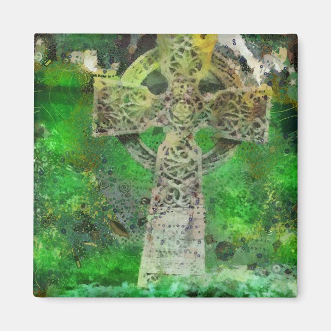 Celtic Cross Gravestone Magnet (Vorne)