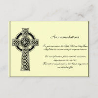 Celtic Cross in Black Mythic Elfenbein-HochzeitsIn