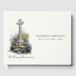 Celtic Cross Irish Memorial Beerdigung Gästebuch
