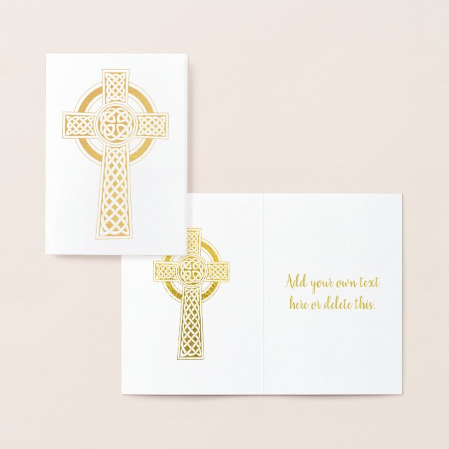 Celtic Cross | religiös Folienkarte (Anzeige)