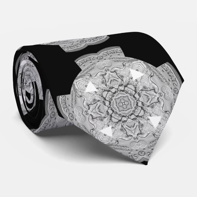 Celtic Cross USA Eagle Design Krawatte (Gerollt)