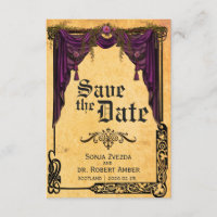 Celtic Curtain Wedding Save the Date Einladung