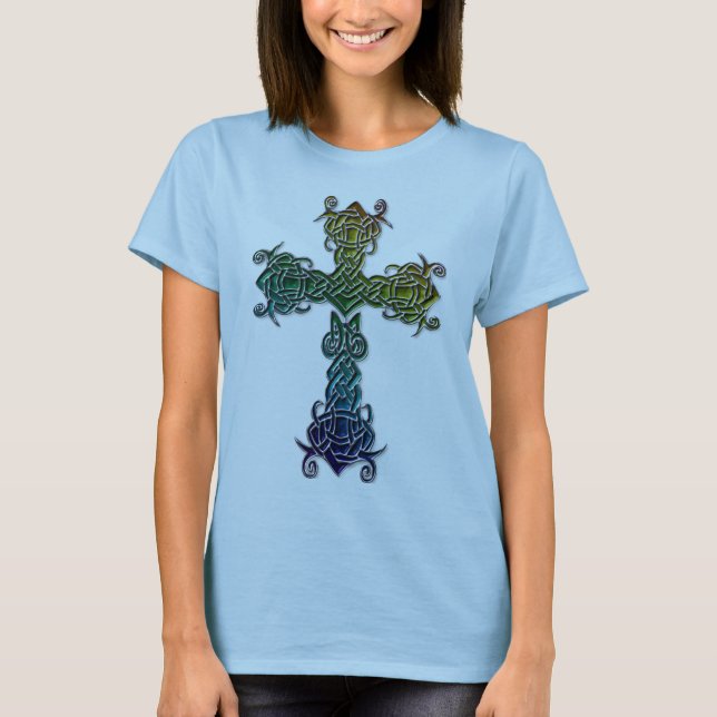 Celtic De Colores Cross T-Shirt (Vorderseite)