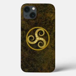 Celtic Decorative Gold Triskele Symbol Case-Mate iPhone Hülle