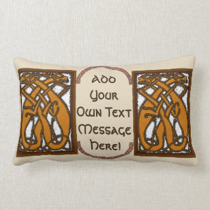 Celtic Dogs Lumbar Pillow Lendenkissen