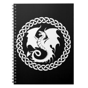 Celtic Dragon Circle Notizblock